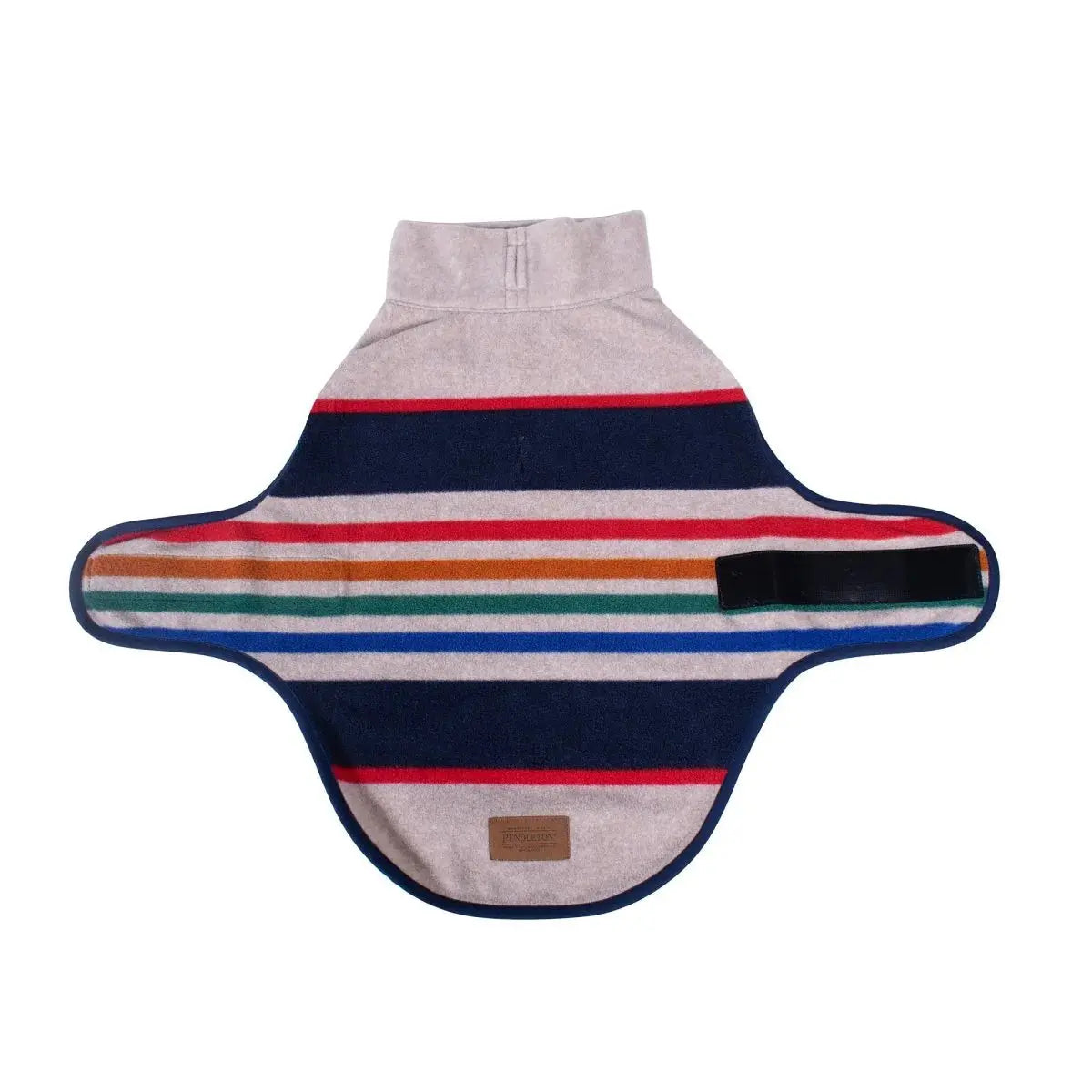 Pendleton National Park dog vest in colorful stripes designed for warmth and style on outdoor adventures