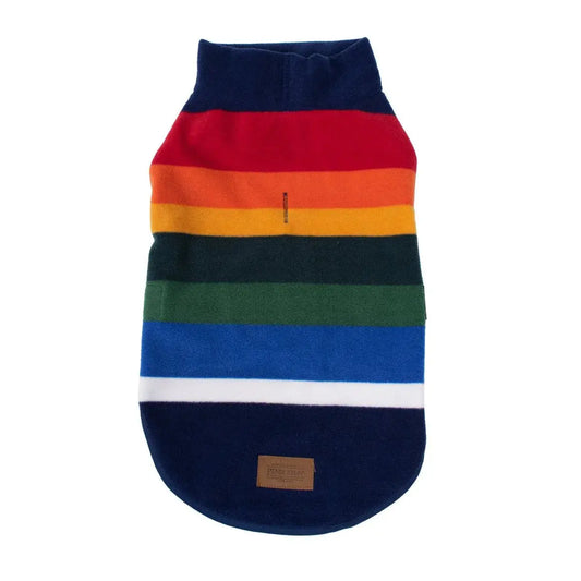 Pendleton National Park dog vest in vibrant striped colors for cozy outdoor adventures