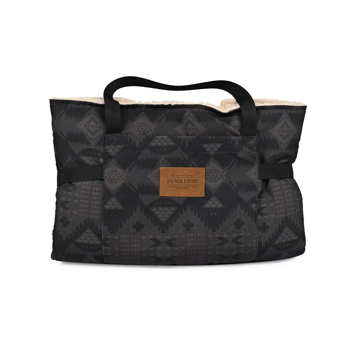 Pendleton portable dog bed with cozy interior and durable handles for easy transport