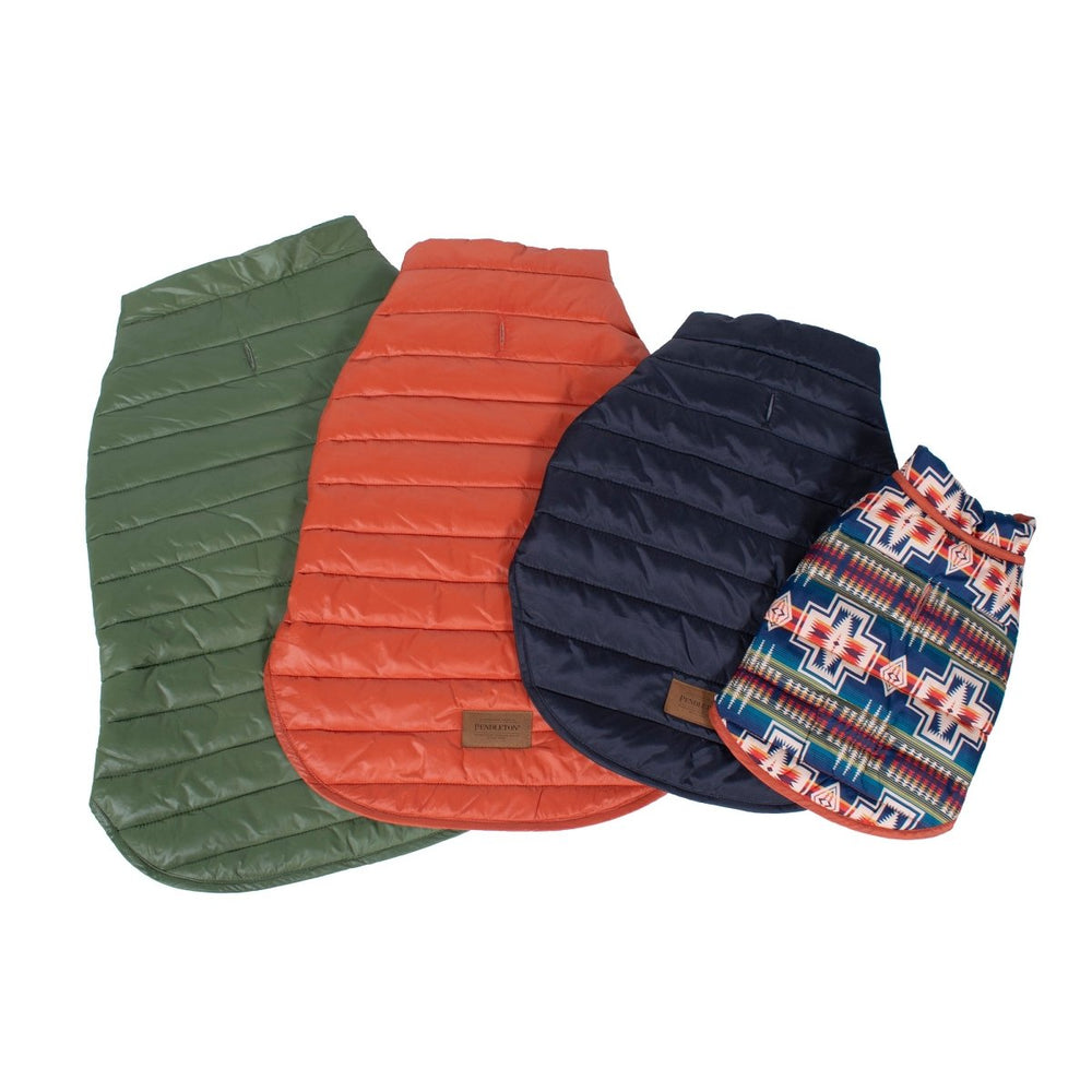 Pendleton Puffer Dog Coat