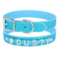 Purrfect Pet Kingdom Personalized Pet Collar - Sparkling Blue M Blue Purrfect Pet Kingdom