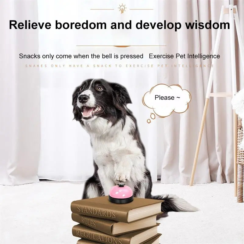 WTN Essentials pet behavior training bell for dogs to signal snacks and exercise intelligence