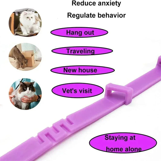 Adjustable Pet Calming Collar - Anxiety Reducing Pheromone for Lasting Relaxation - Purrfect Pet Kingdom