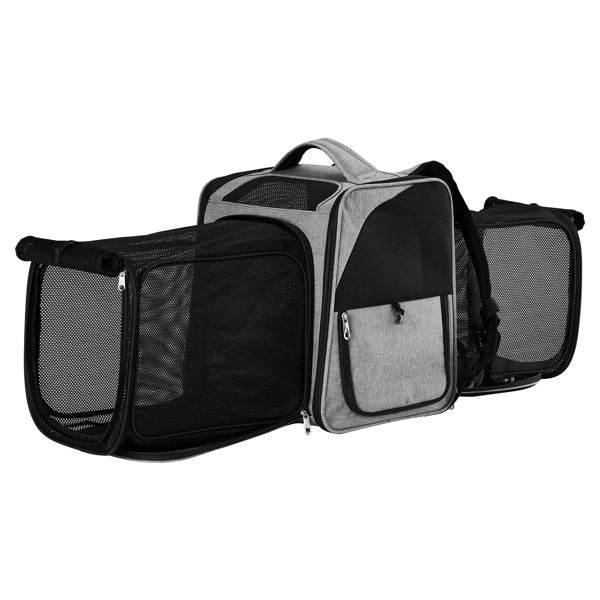 Purrfect Pet Kingdom Pet Carrier Backpack Gray Purrfect Pet Kingdom