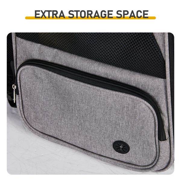 Purrfect Pet Kingdom Pet Carrier Backpack Gray Purrfect Pet Kingdom