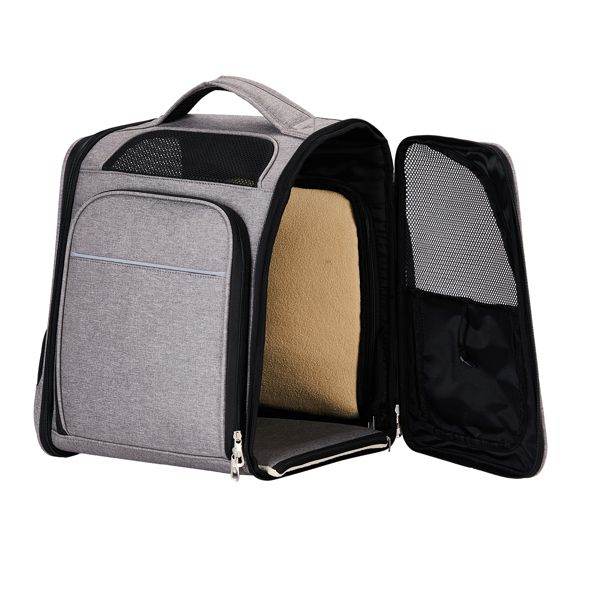 Purrfect Pet Kingdom Pet Carrier Backpack Gray Purrfect Pet Kingdom