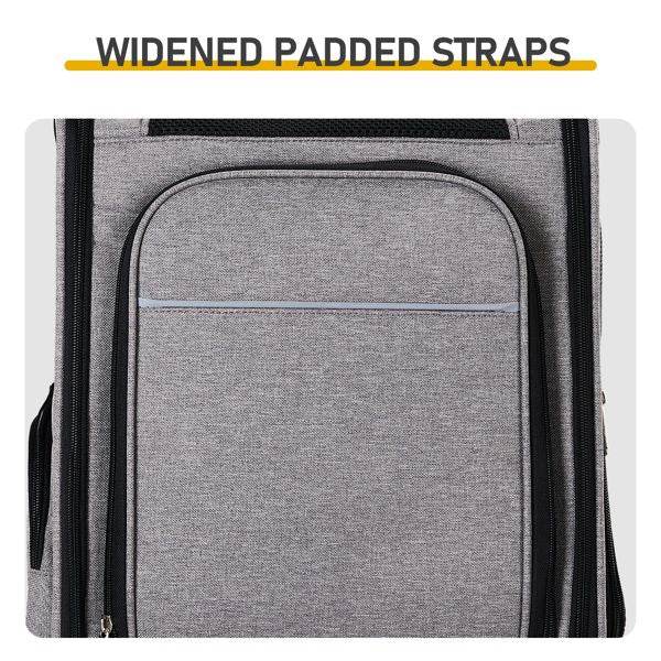 Purrfect Pet Kingdom Pet Carrier Backpack Gray Purrfect Pet Kingdom