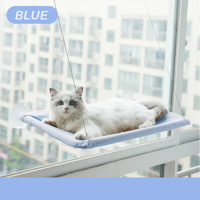 Blue Tail Chasers pet cat hammock with 20kg capacity for comfortable lounging and resting indoors