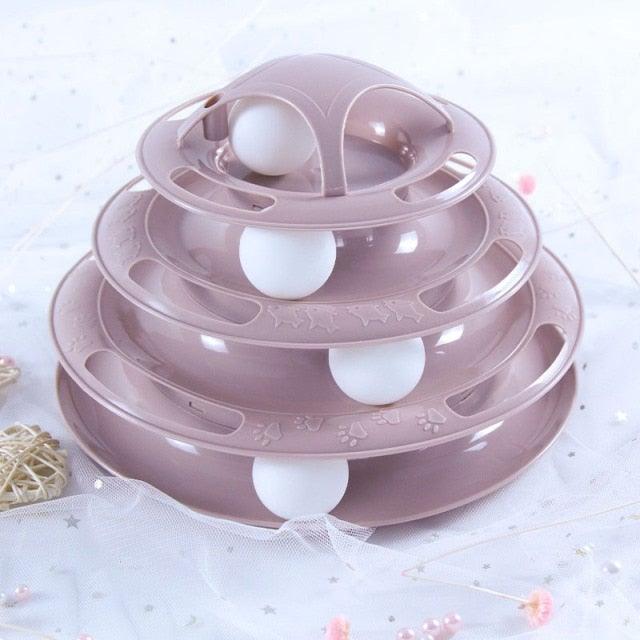 Pet Cat Toy Training Amusement Plate Kitten Tower Tracks Disc Cat