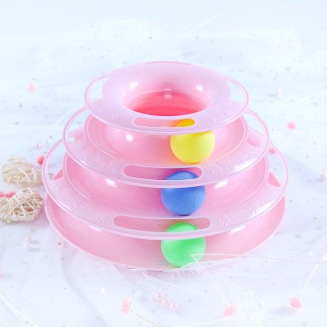 Pet Cat Toy Training Amusement Plate Kitten Tower Tracks Disc Cat
