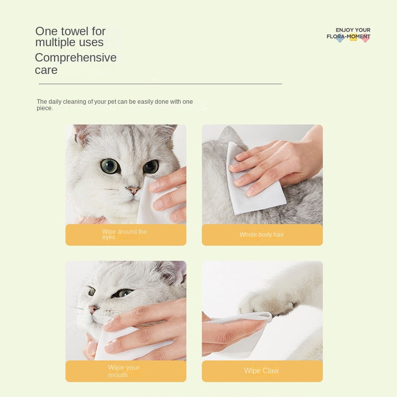 Comprehensive pet cleaning wipes for easy grooming and hygiene care for your pet's face and body