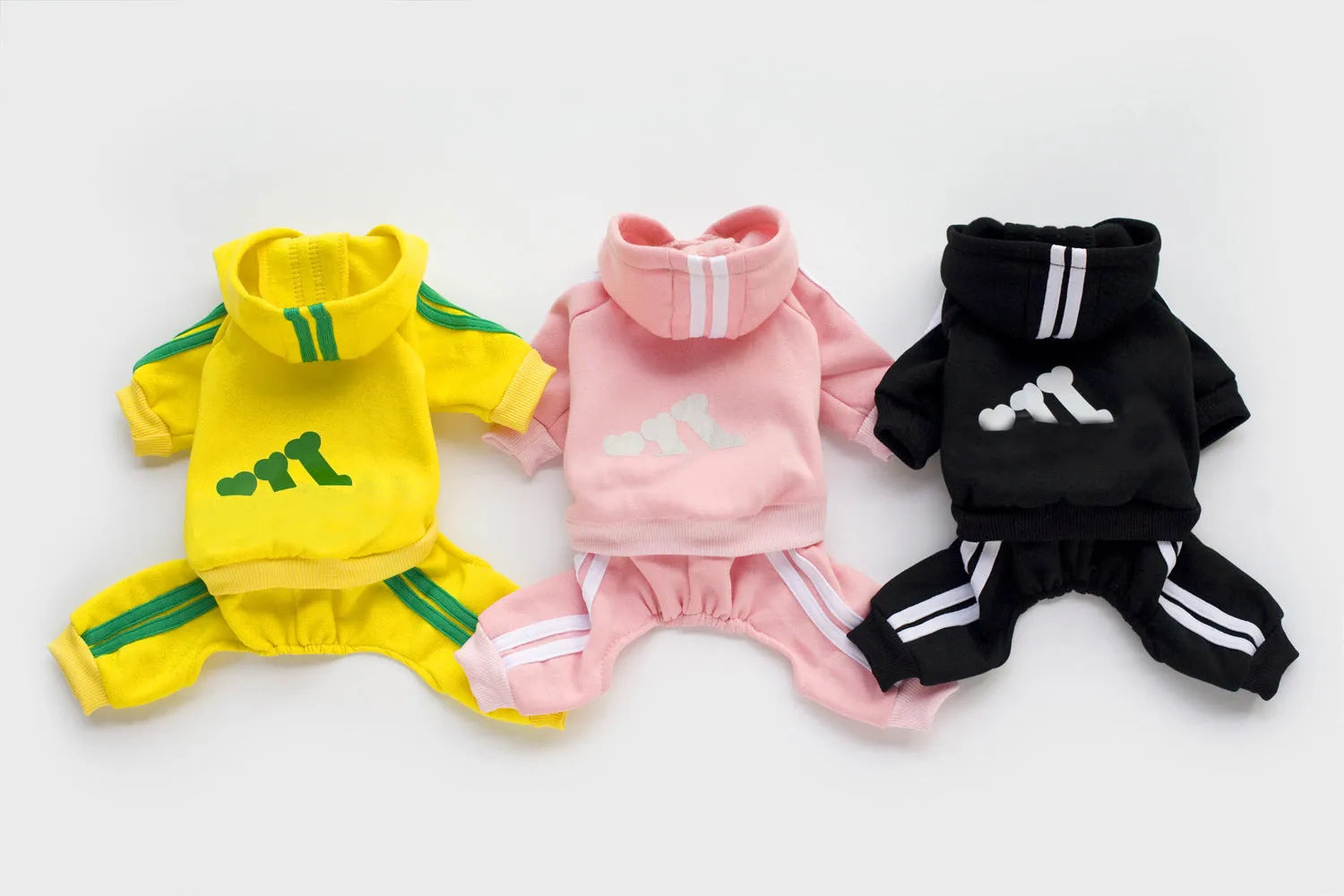 Red pet dog jumpsuit for small to medium dogs by Furr Baby Gifts, available in sizes L, XL, and 2XL.