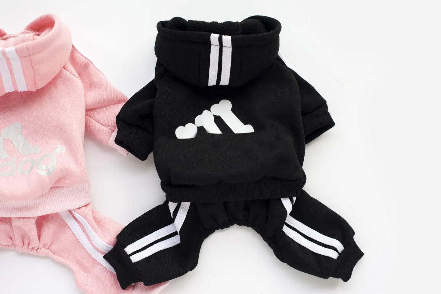 Red pet dog jumpsuit for small to medium dogs by Furr Baby Gifts, available in sizes L, XL, and 2XL.