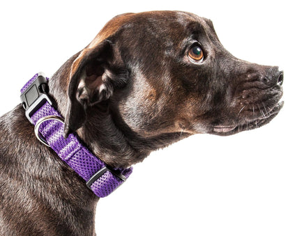 Pet Life - Aero Mesh Dual-Sided Breathable Adjustable Dog Collar Size - Collars, Harnesses and Leashes