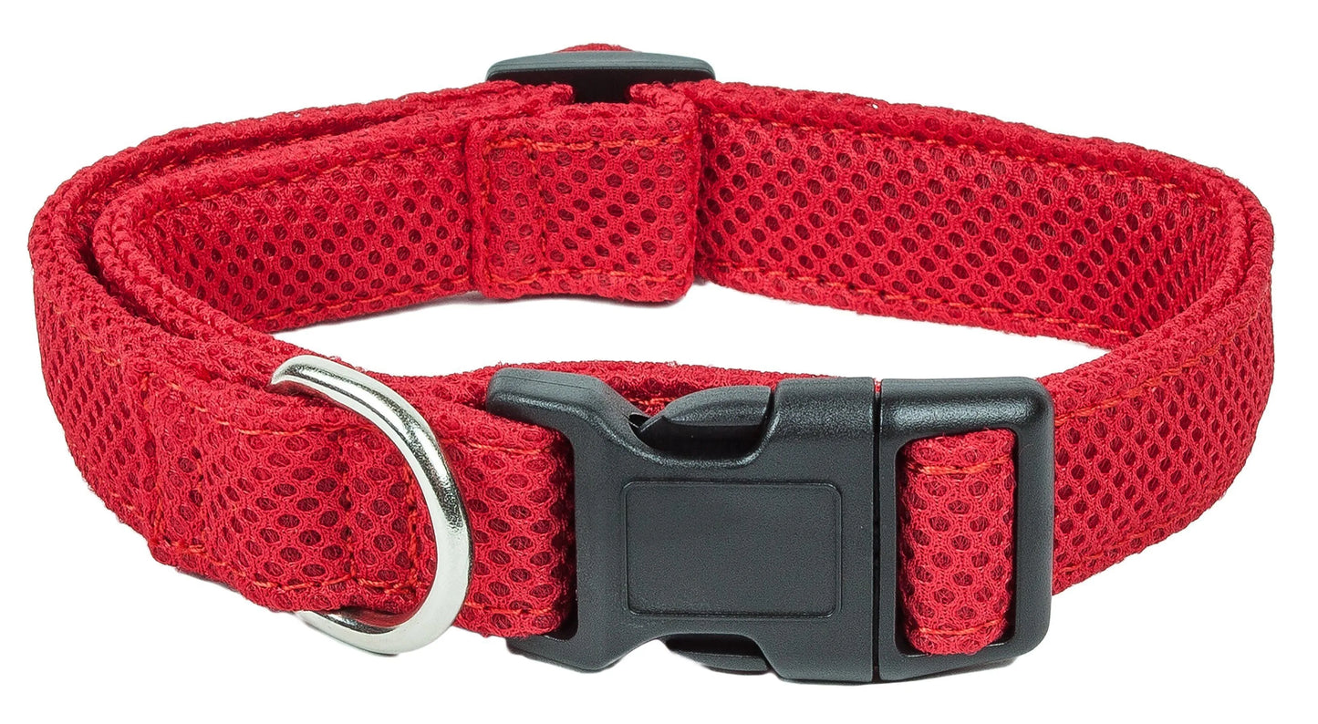 Pet Life - Aero Mesh Dual-Sided Breathable Adjustable Dog Collar Size - Collars, Harnesses and Leashes