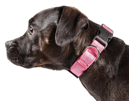 Pet Life - Aero Mesh Dual-Sided Breathable Adjustable Dog Collar Size - Collars, Harnesses and Leashes