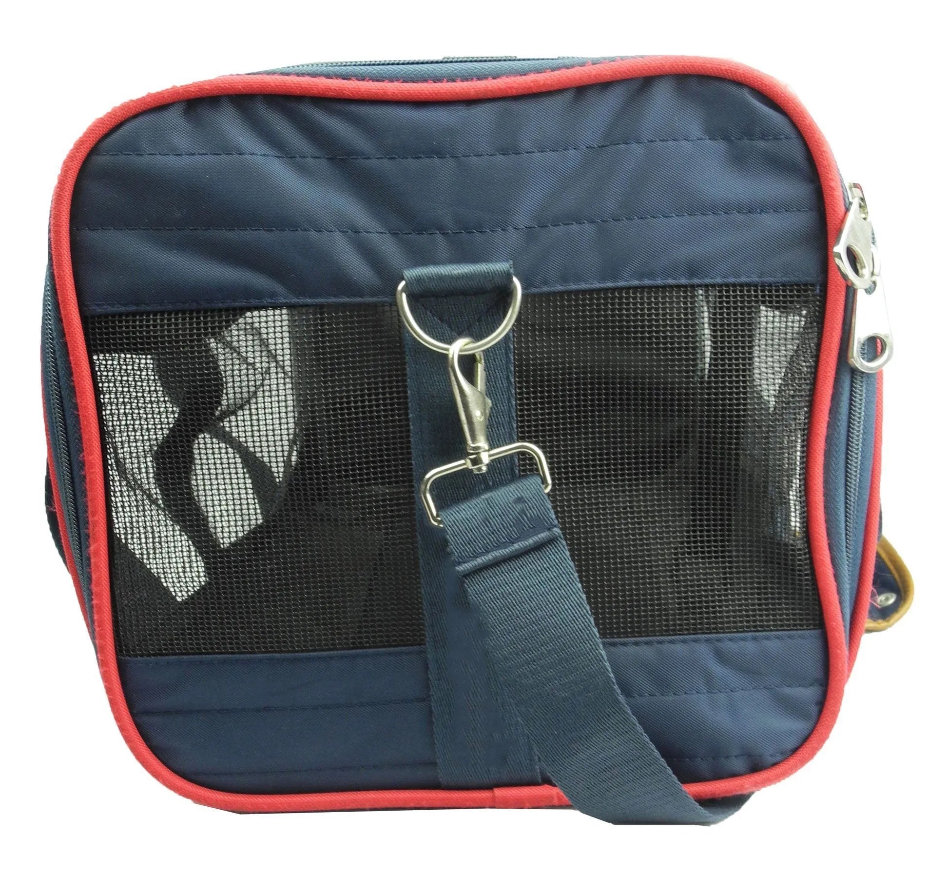 Pet Life ® 'Aero-Zoom' lightweight wire-framed folding pet carrier in stylish design, perfect for travel with dogs.