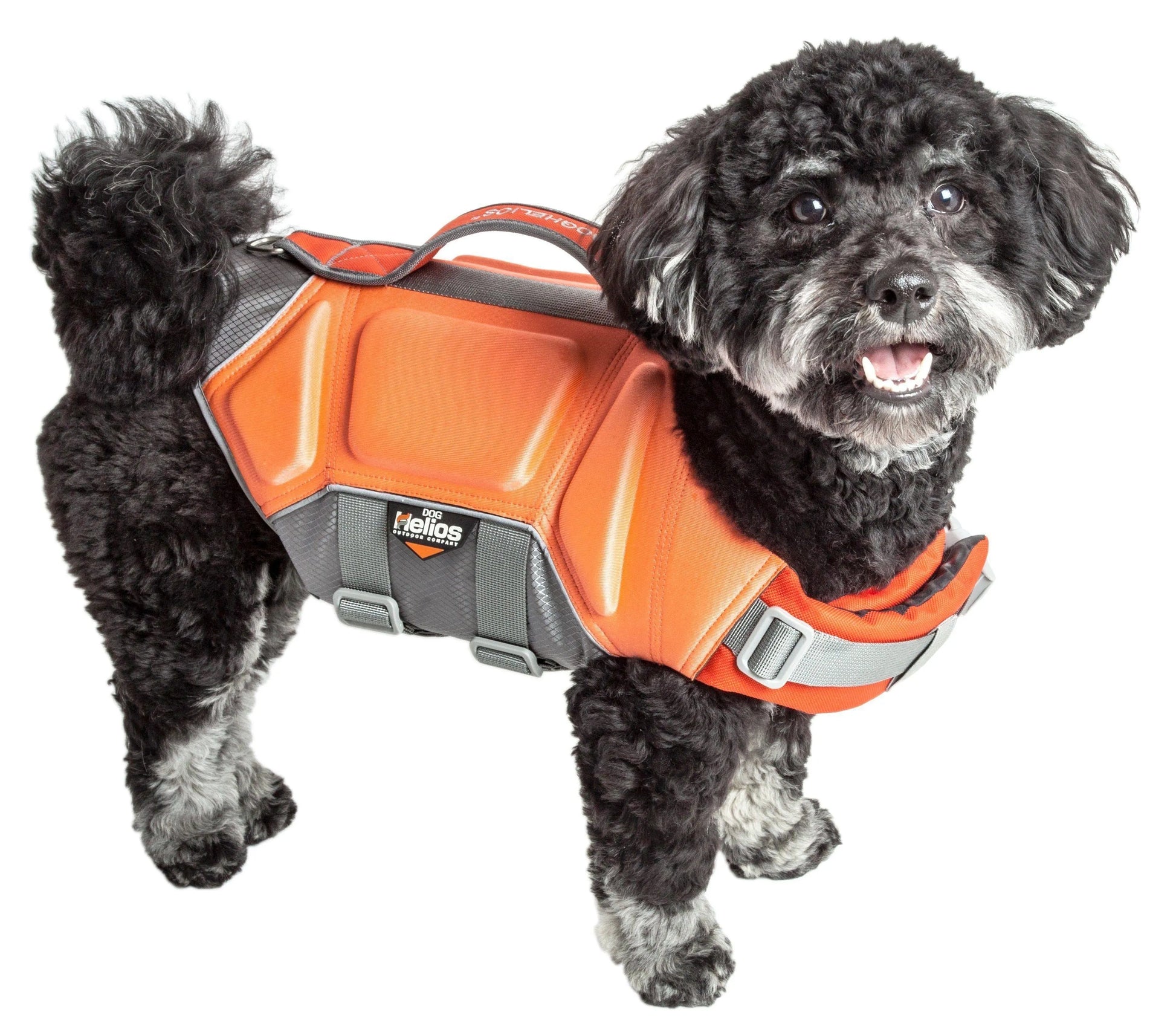 Pet Life - Dog Helios ® 'Tidal Guard' Multi-Point Strategically-Stitched Reflective Pet Dog Life Jacket Vest - Safety