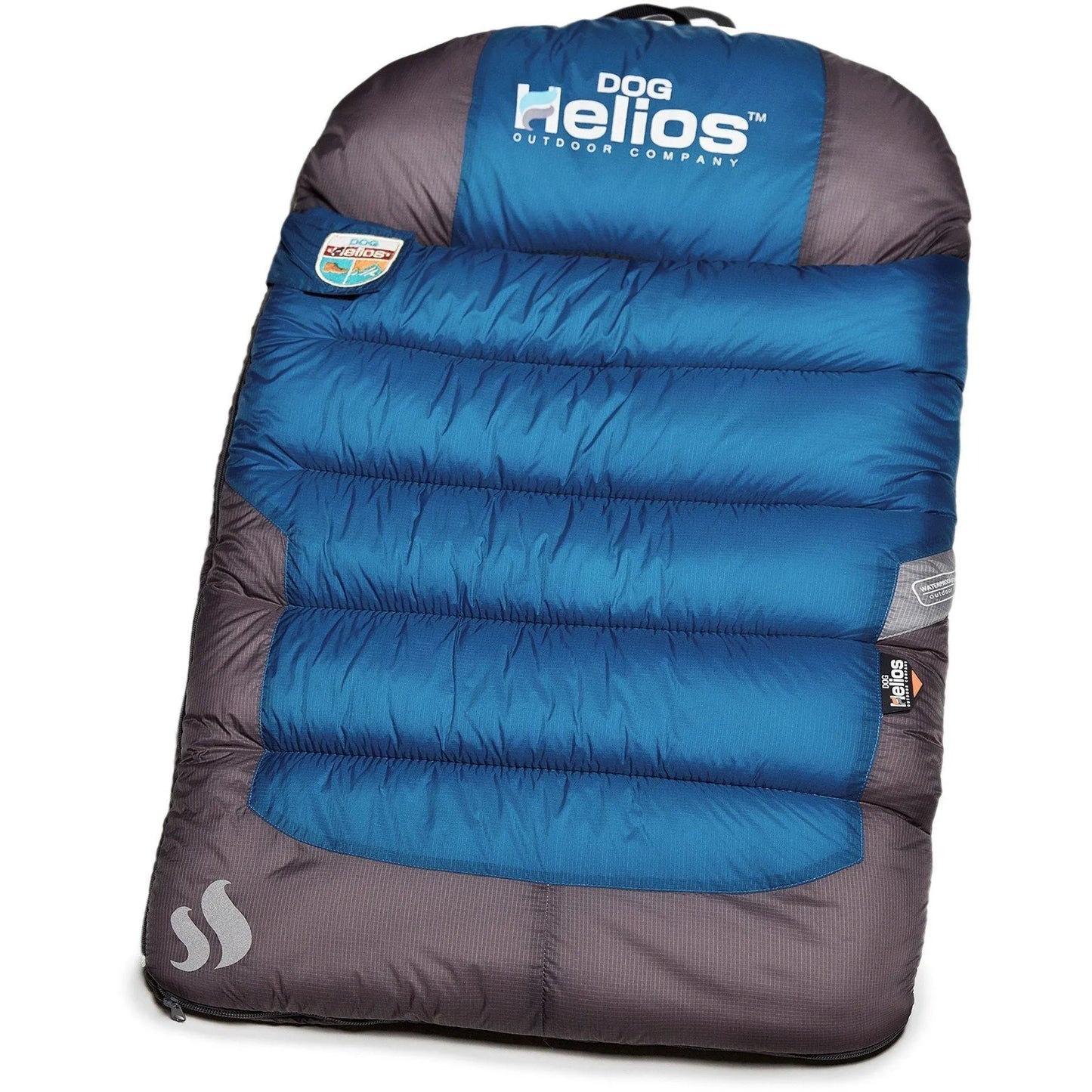 Dog Helios® 'Trail-Barker' multi-surface water-resistant travel camping dog bed by Pet Life in red, perfect for outdoor ad...