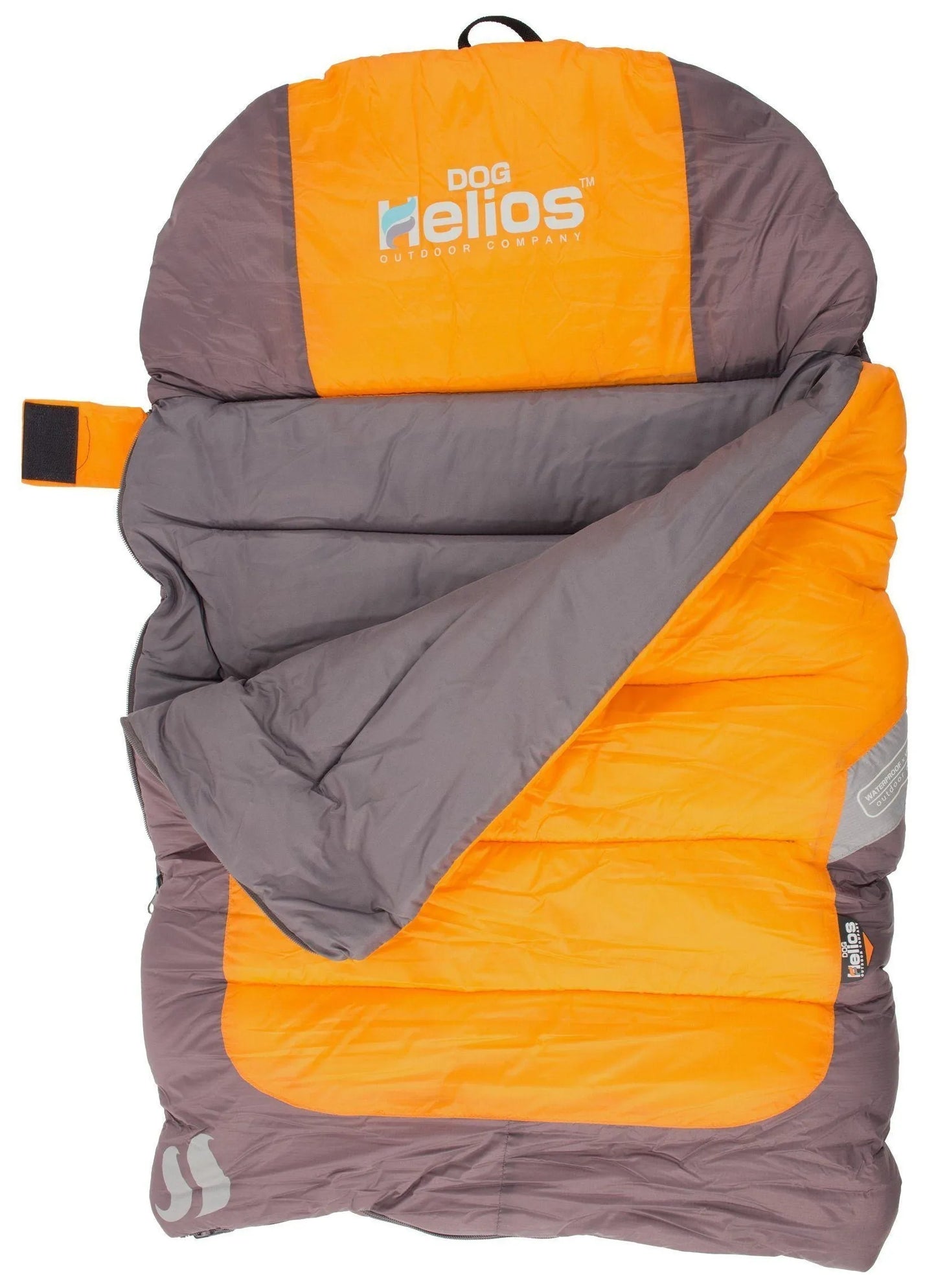 Dog Helios® 'Trail-Barker' multi-surface water-resistant travel camping dog bed by Pet Life in red, perfect for outdoor ad...