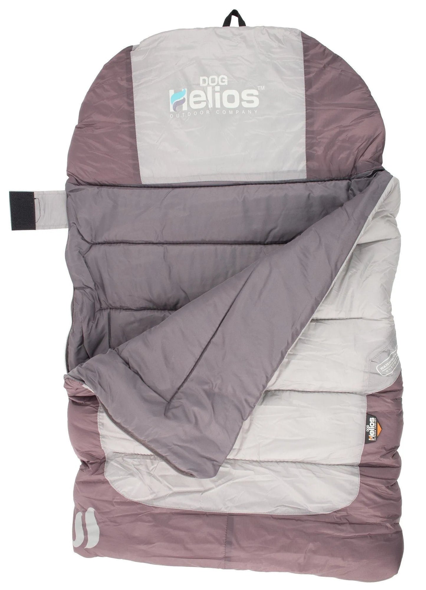 Dog Helios® 'Trail-Barker' multi-surface water-resistant travel camping dog bed by Pet Life in red, perfect for outdoor ad...