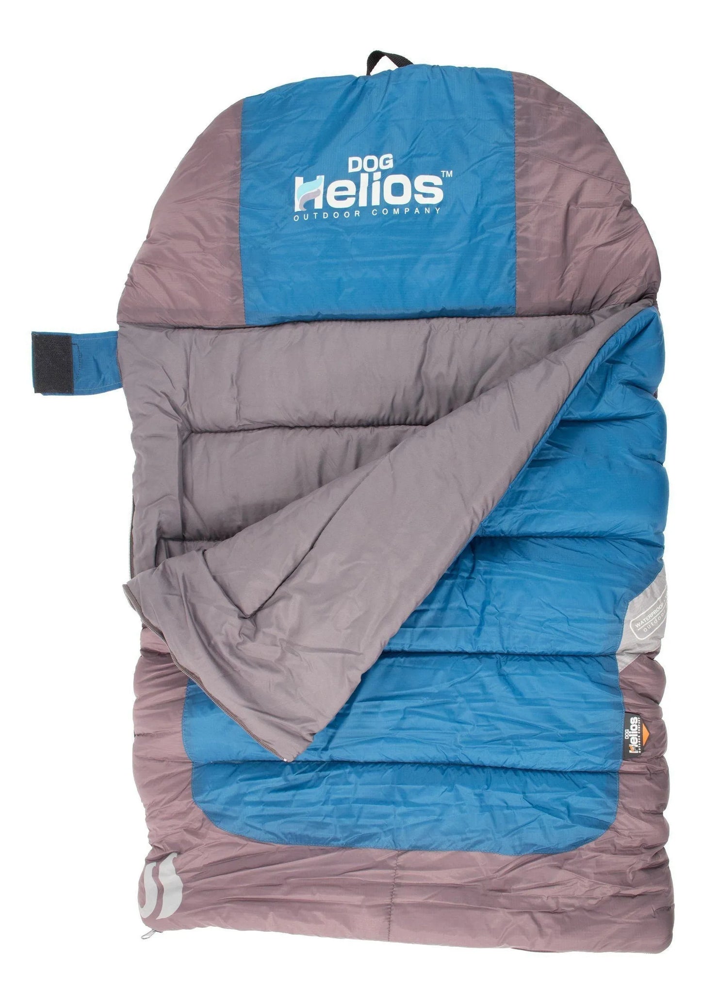 Dog Helios® 'Trail-Barker' multi-surface water-resistant travel camping dog bed by Pet Life in red, perfect for outdoor ad...