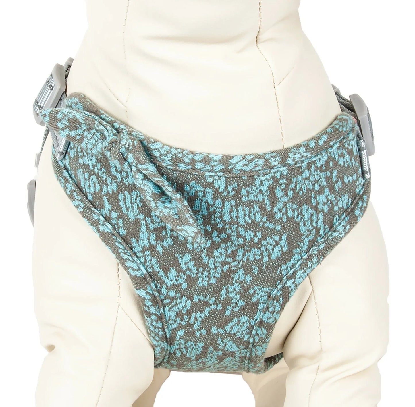 Blue Purrfect Pet Kingdom® Fidomite Breathable Mesh Adjustable Dog Harness in X-Small, perfect for small dogs, featuring a comfortable ...