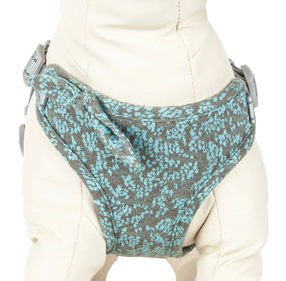 Blue Purrfect Pet Kingdom® Fidomite Breathable Mesh Adjustable Dog Harness in X-Small, perfect for small dogs, featuring a comfortable ...