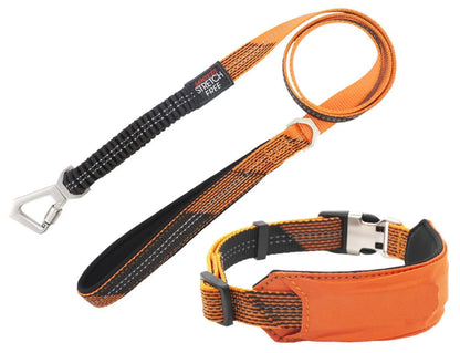 Pet Life - Geo-prene 2-in-1 Reflective Padded Dog Leash Set for Pets - Pet Collars & Harnesses