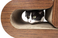 Pet Life ® 2-In-1 'Pill Shaped' Premium Quality Modular Kitty Cat Scratcher Lounger Lounge with Catnip
