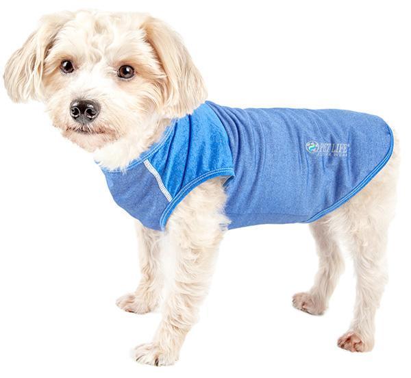Pet Life ® Active 'Aero-Pawlse' Quick-Dry and 4-Way-Stretch Yoga Fitness Dog T-Shirt Tank Top