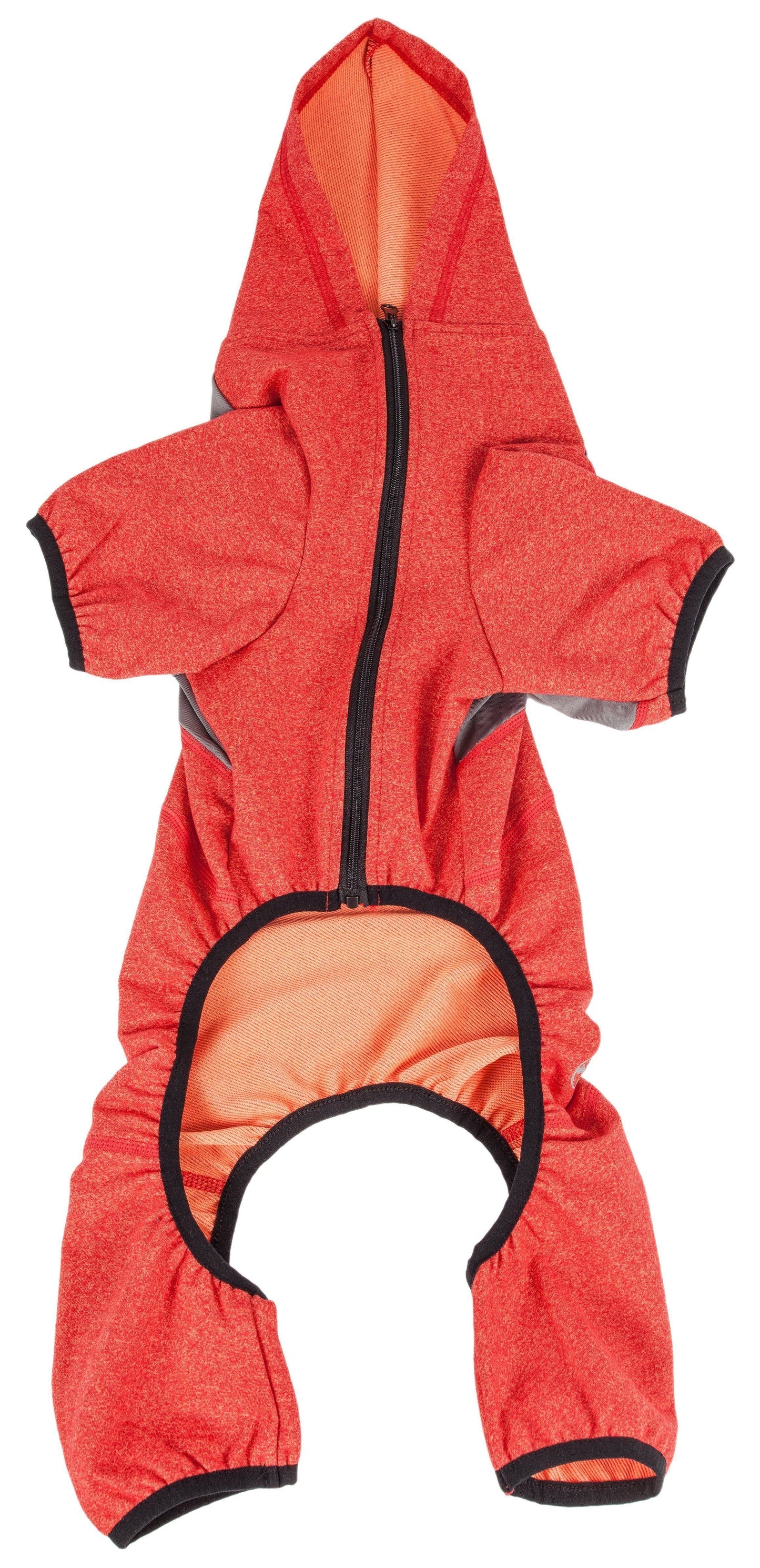 Pet Life ®  Active 'Fur-Breeze' Medium-weight 4-Way-Stretch Full Body Hooded Dog Yoga sweater