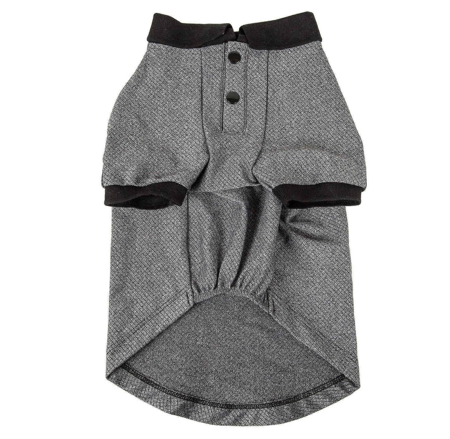 Pet Life ® Active 'Fur-Flex' Stretch and Quick-Dry Anti-Odor Fitness Yoga Dog Polo T-Shirt