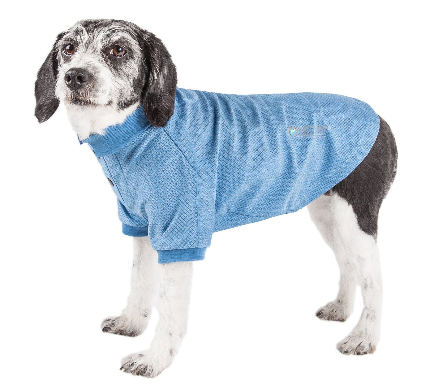 Pet Life ® Active 'Fur-Flex' Stretch and Quick-Dry Anti-Odor Fitness Yoga Dog Polo T-Shirt