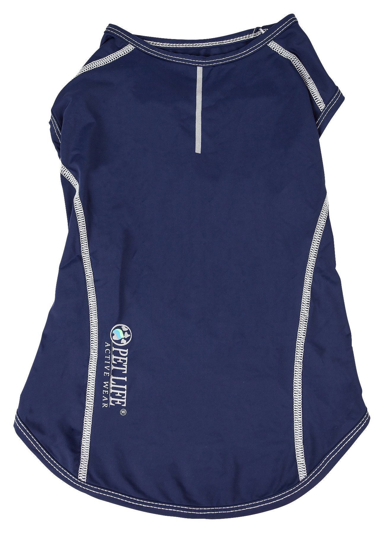 Pet Life ®  Active 'Racerbark' 4-Way-Stretch Yoga Fitness Dog T-Shirt Tank Top