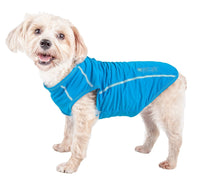 Pet Life ®  Active 'Racerbark' 4-Way-Stretch Yoga Fitness Dog T-Shirt Tank Top