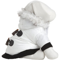 Pet Life ® Aspen Winter-White 3M Insulated Fashion Pet Parka Dog Coat