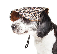 Pet Life ®  'Cheetah Bonita' Cheetah Patterned Uv Protectant Adjustable Fashion Dog Hat Cap