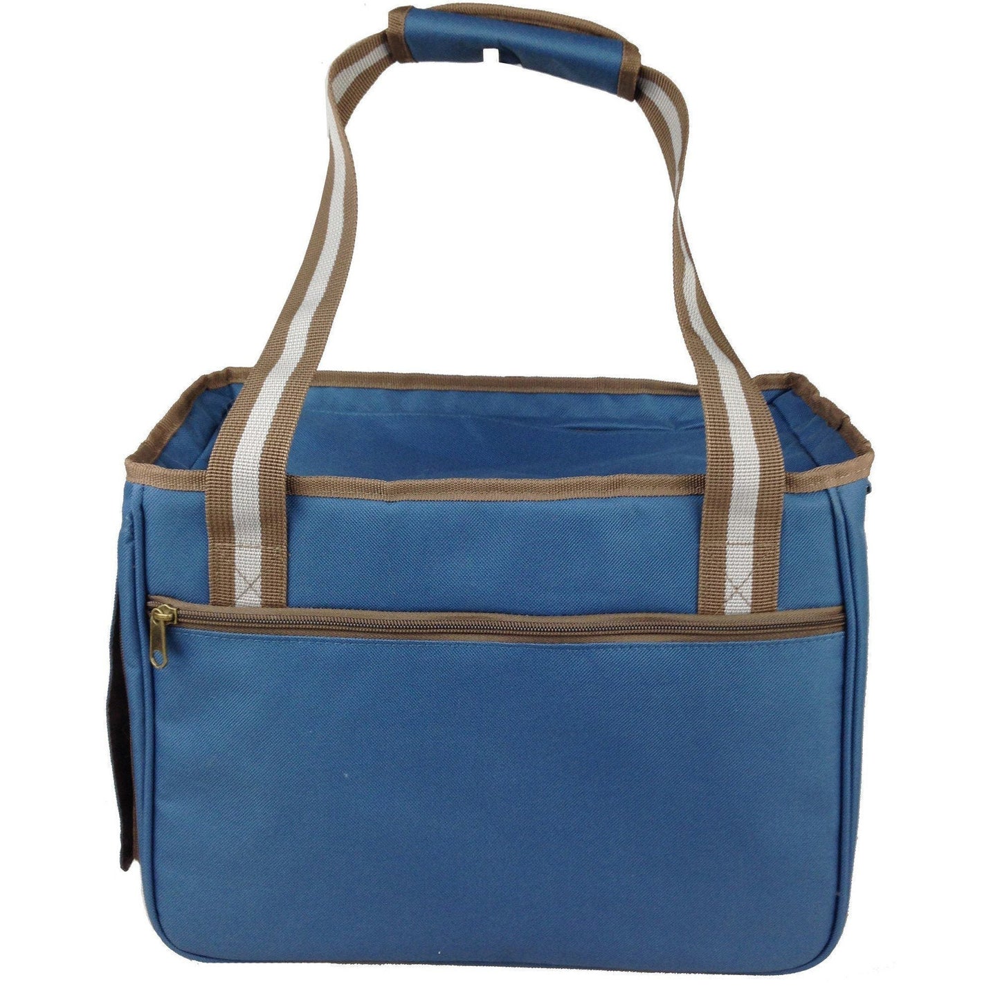 Pet Life ® Dual Snap Pocketed Fashion Designer Canvas Travel Pet Dog Carrier