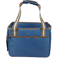 Pet Life ® Dual Snap Pocketed Fashion Designer Canvas Travel