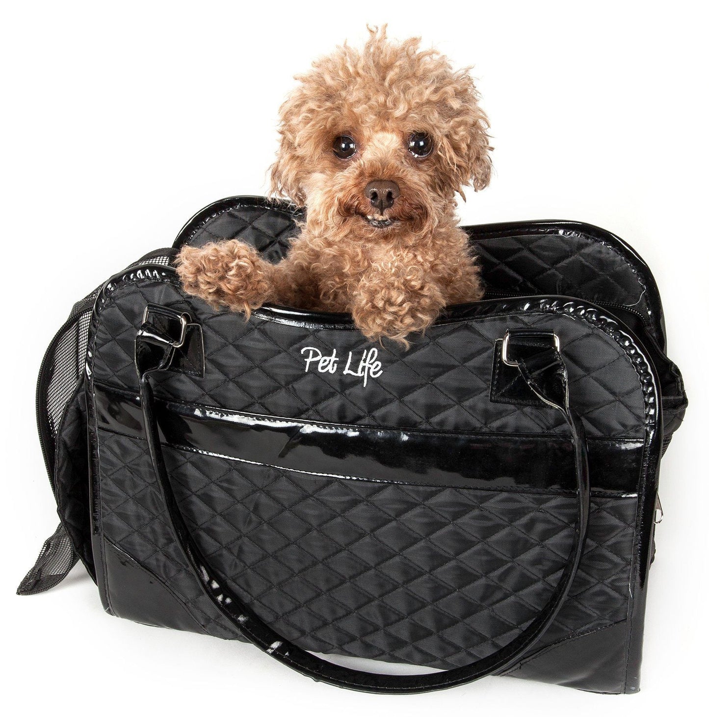 Pet Life ® Exquisite Airline Approved Designer Travel Pet Dog Handbag Carrier