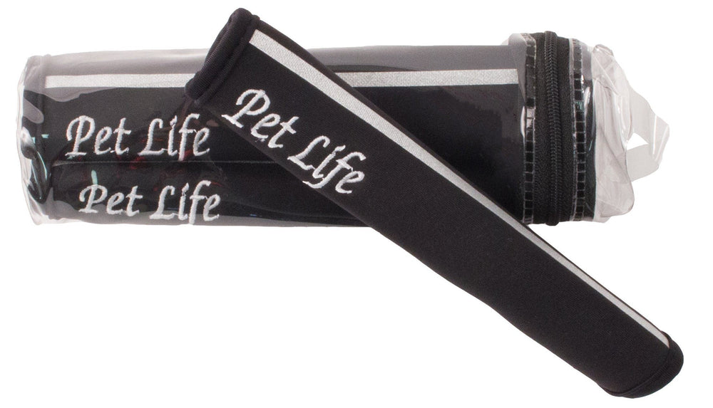 Pet Life ® 'Extreme-Neoprene' Joint Protective Safety Recovery and Reflective Pet Dog Sleeves - Set of 4