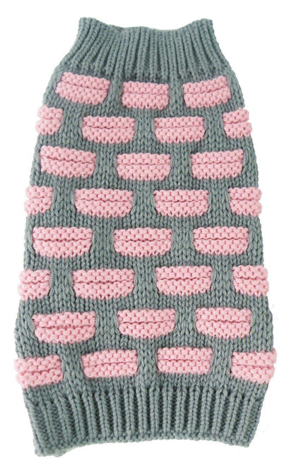 Pet Life ® Fashion Weaved Heavy Knit Designer Ribbed Turtle