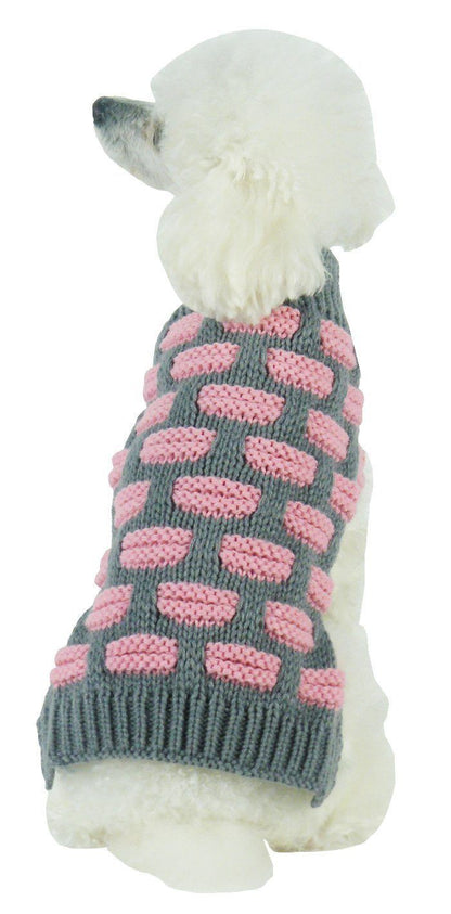 Pet Life ® Fashion Weaved Heavy Knit Designer Ribbed Turtle