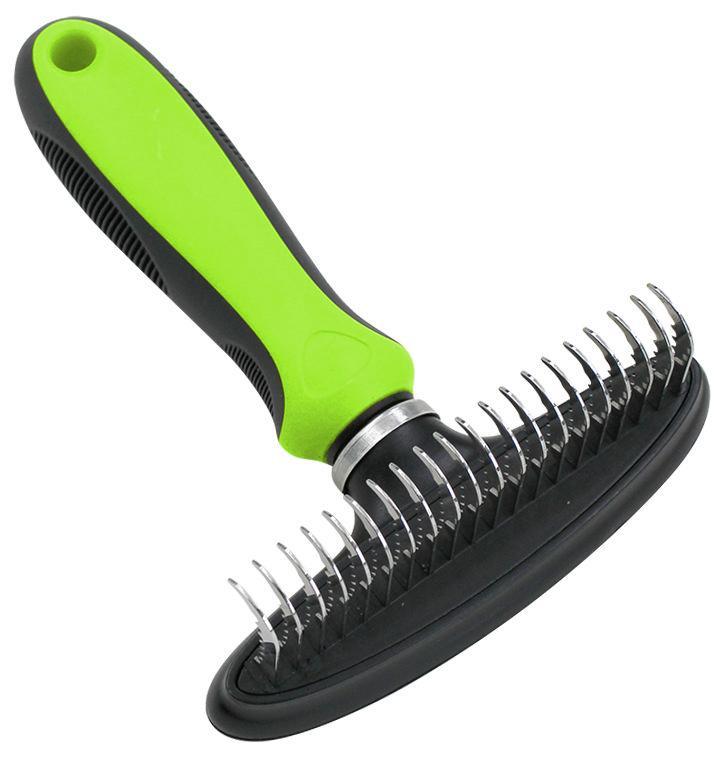Pet Life ® Flex Series Undercoat Dematter Grooming Pet Rake