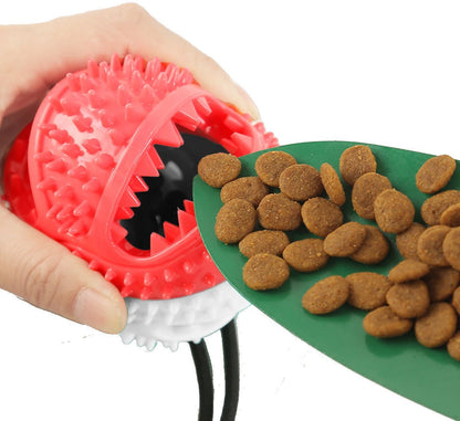 Durable Steel-Core Interactive Treat Orb Dog Toy for Pets