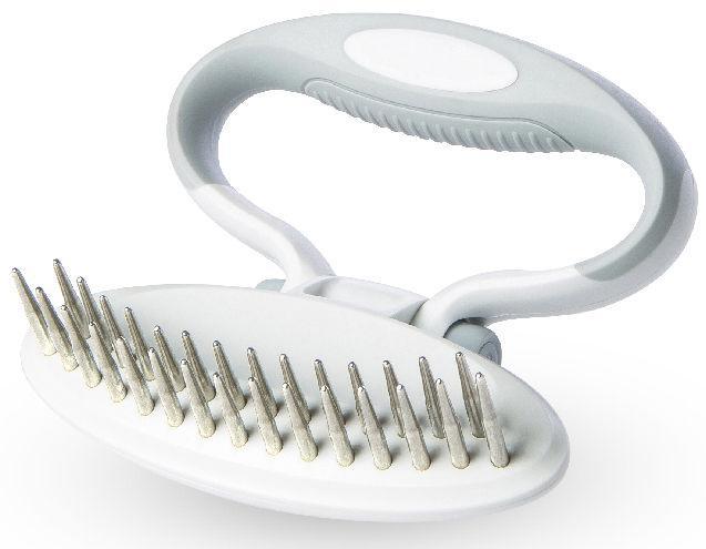 Pet Life ® 'Gyrater' Swivel Travel Dual-Rowed Grooming Undercoat Pet Rake - Purrfect Pet Kingdom