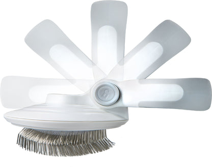 Gyrater Travel Self-Cleaning Swivel Grooming Brush for Dogs