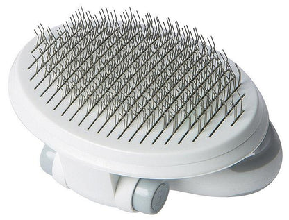 Gyrater Travel Self-Cleaning Swivel Grooming Brush for Dogs