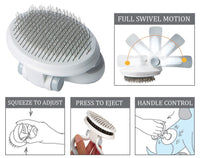 Pet Life ® 'Gyrater' Travel Self-Cleaning Swivel Grooming